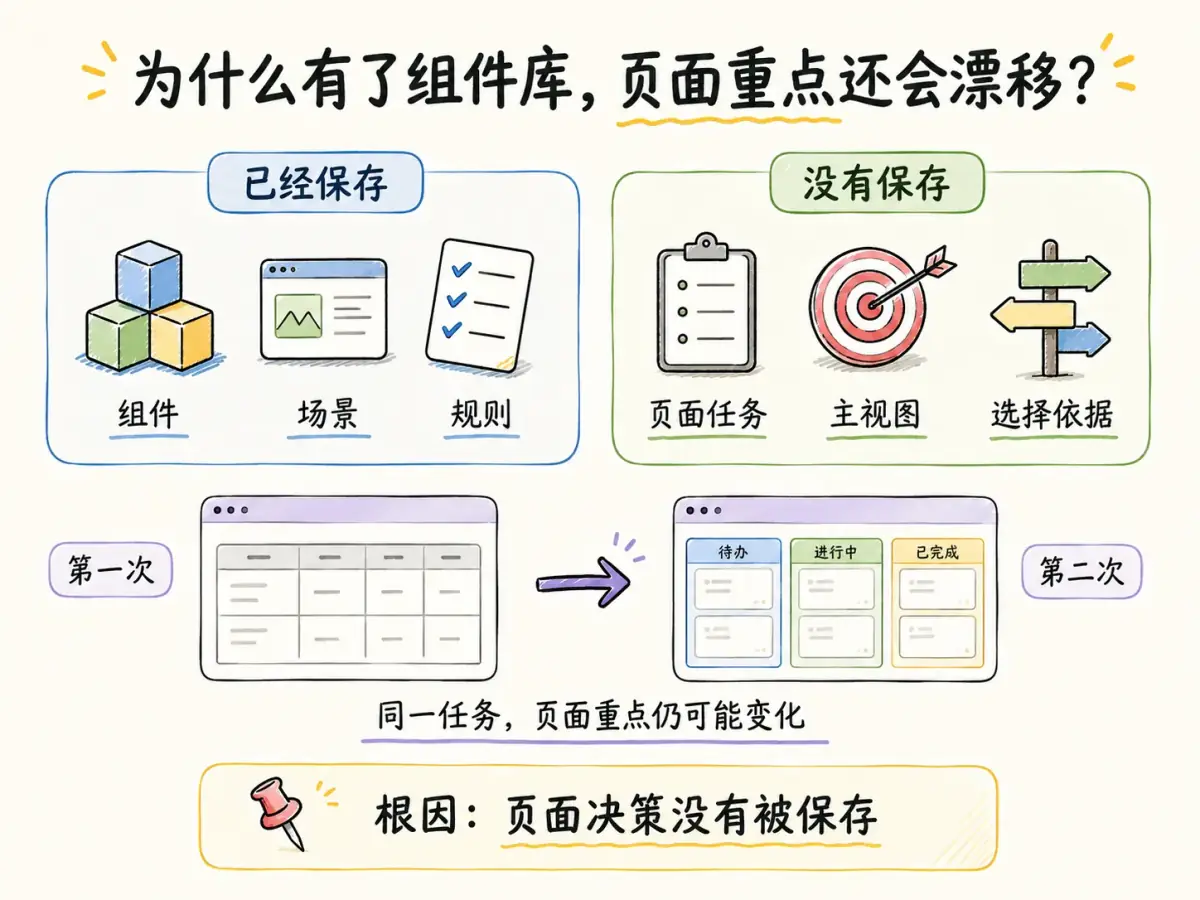 组件符合规范时,页面重点仍可能发生漂移